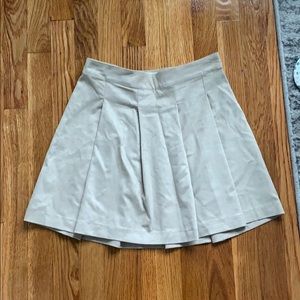 Abercrombie & Fitch Suede Pleated Miniskirt